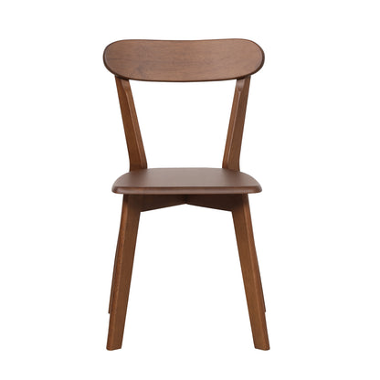 LivaraHome Luis Solid Rubberwood Dining Chairs (Set of 2)