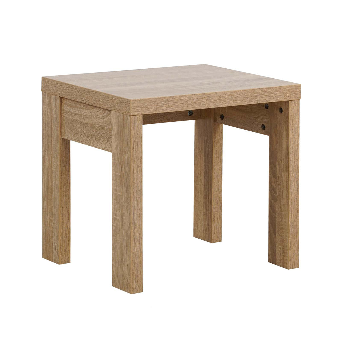 LivaraHome Olson 2-Piece Nesting Side Tables End Tables - Natural