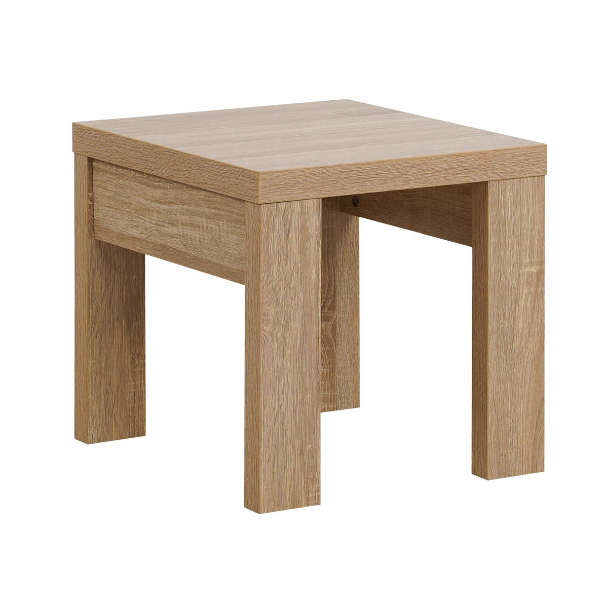 LivaraHome Olson 2-Piece Nesting Side Tables End Tables - Natural