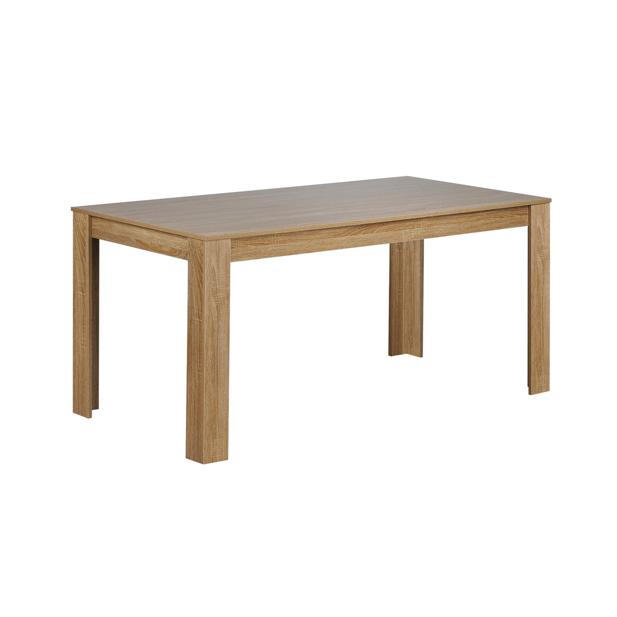 LivaraHome Olson Rectangular Dining Table Thick Wood Tabletop - Modern