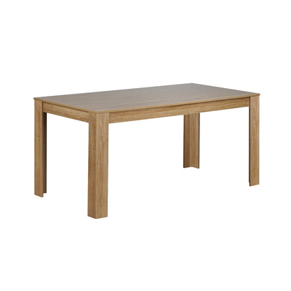 LivaraHome Olson Rectangular Dining Table Thick Wood Tabletop - Modern