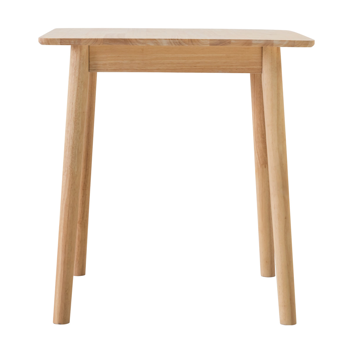 LivaraHome Nor Square Solid Rubberwood Dining Table for 4