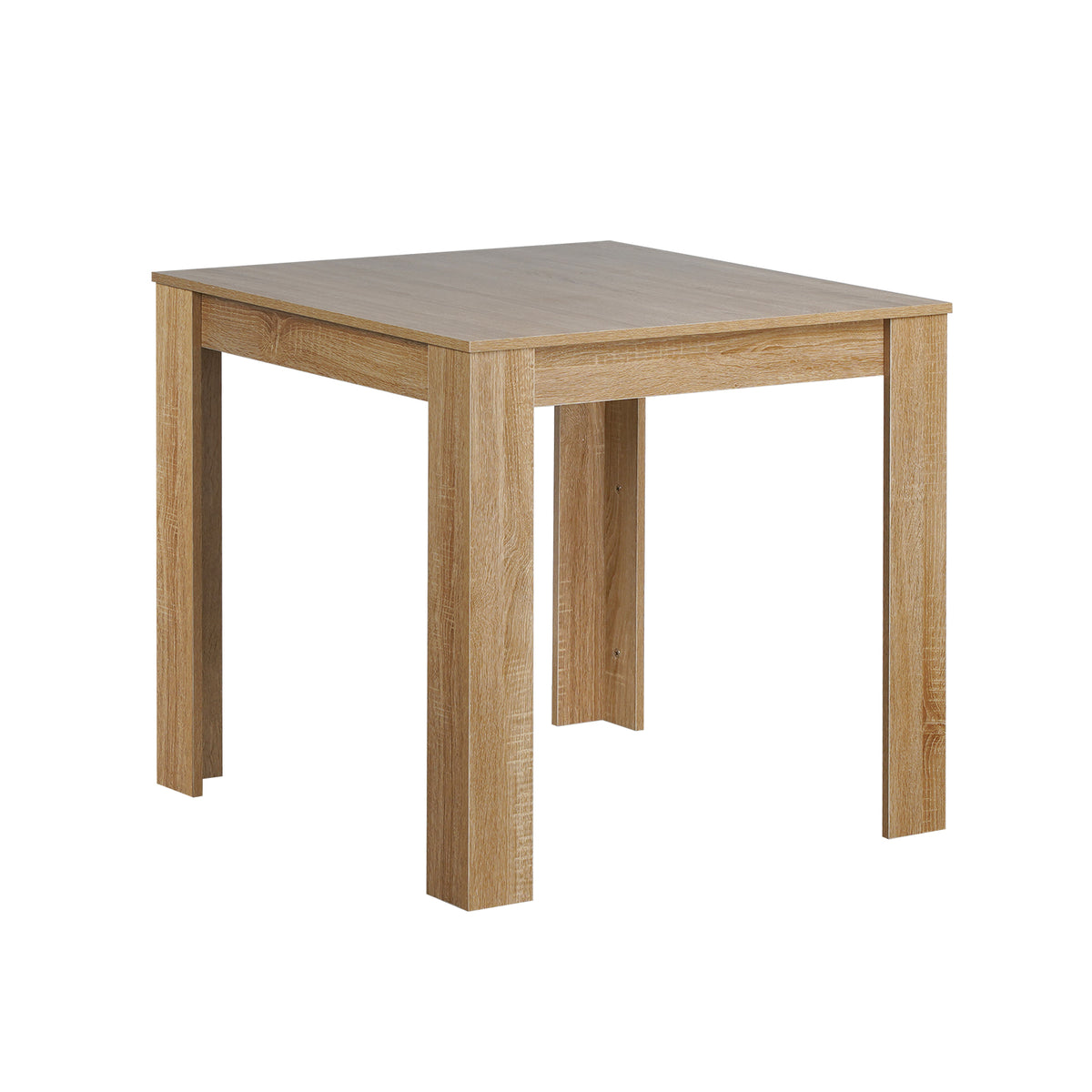 LivaraHome Olson Square Dining Table Natural Kitchen Table for 2-4