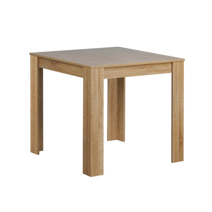 LivaraHome Olson Square Dining Table Natural Kitchen Table for 2-4