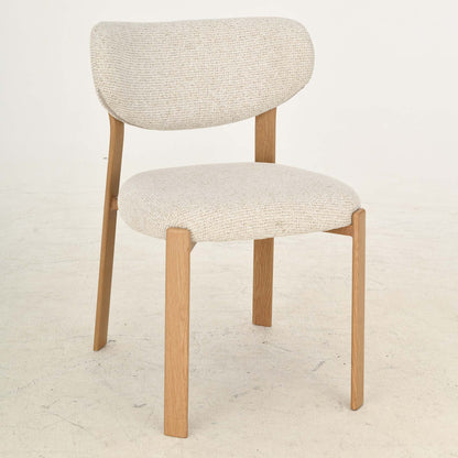 LIVARA Laurent Chenille Upholstered Dining Chairs (Set of 2)