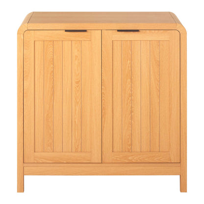 LivaraHome Arlo 2 Door Sideboard Fluted Farmhouse Storage Cabinet