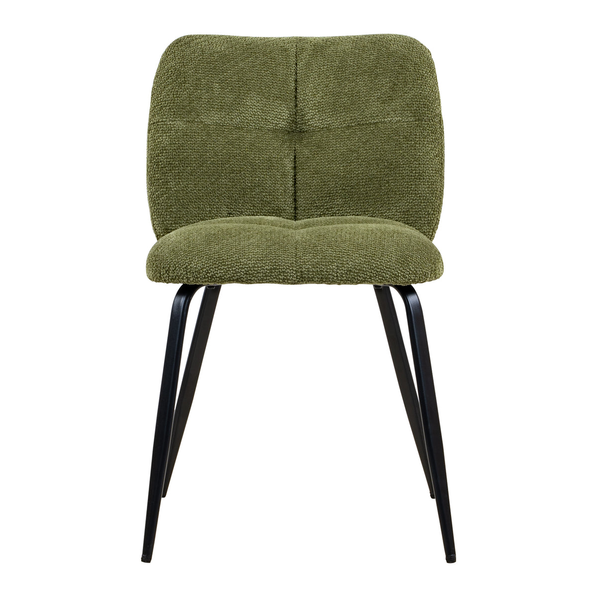 LIVARA Riviera Chenille Dining Chairs Tufted High Back (Set of 2)