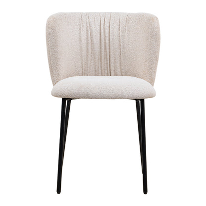 LIVARA Monty Boucle Dining Chairs Upholstered Dinner Chair (Set of 2)