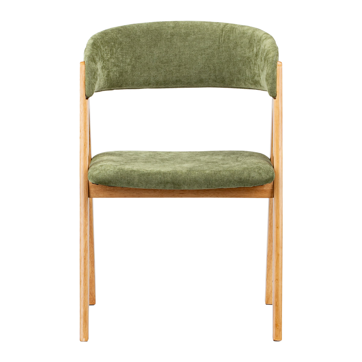 LivaraHome Gaudi Velvet Bouclé Dining Chairs (Set of 2) - Solid Wood