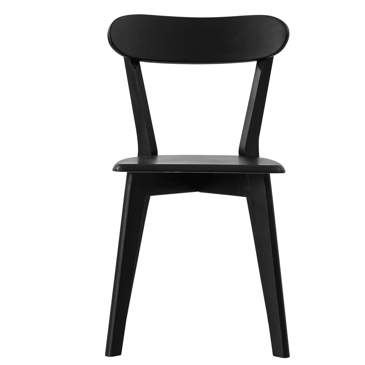LivaraHome Luis Solid Rubberwood Dining Chairs (Set of 2)