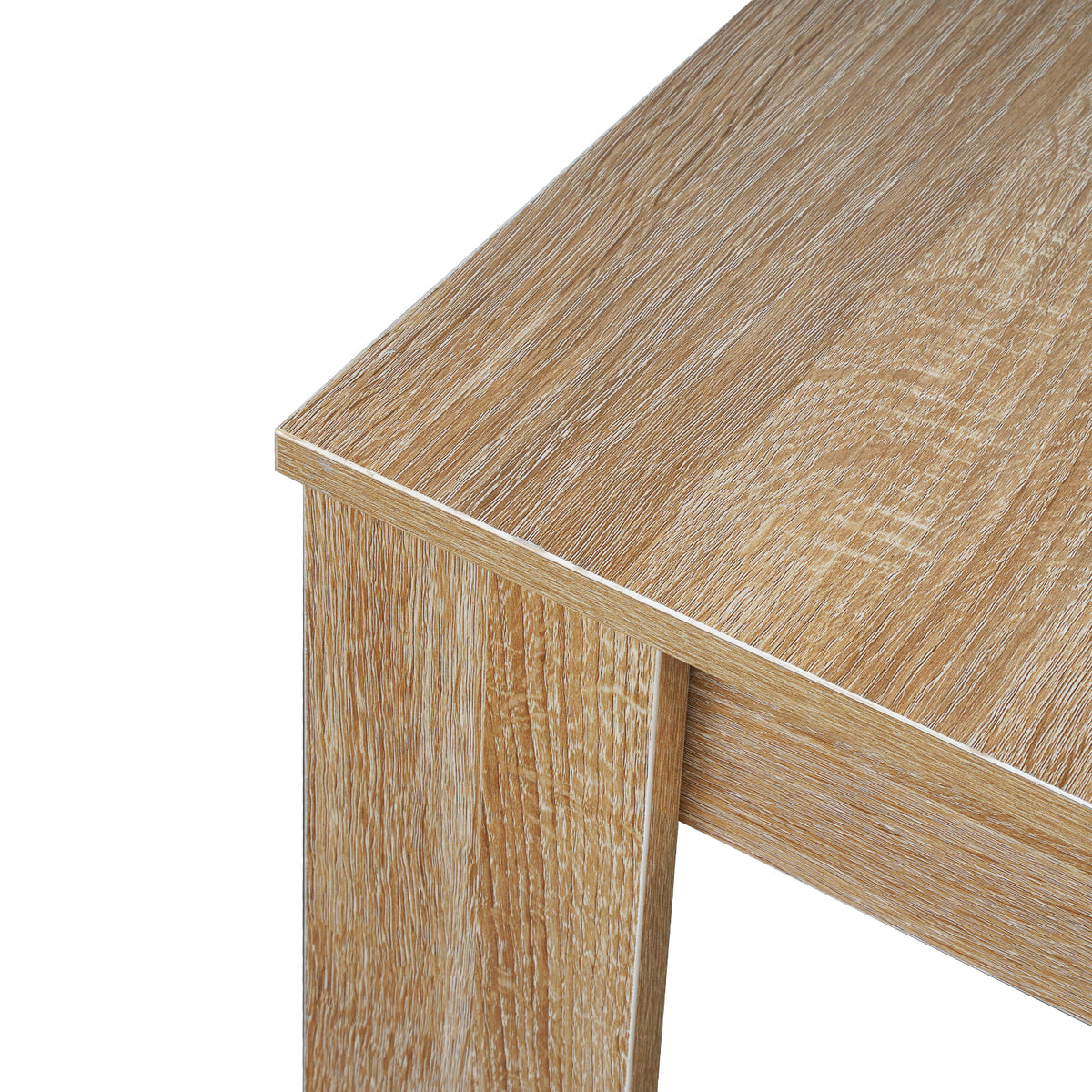LivaraHome Olson Square Dining Table Natural Kitchen Table for 2-4