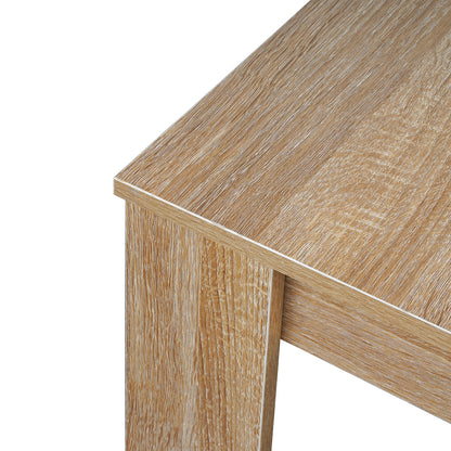 LivaraHome Olson Square Dining Table Natural Kitchen Table for 2-4