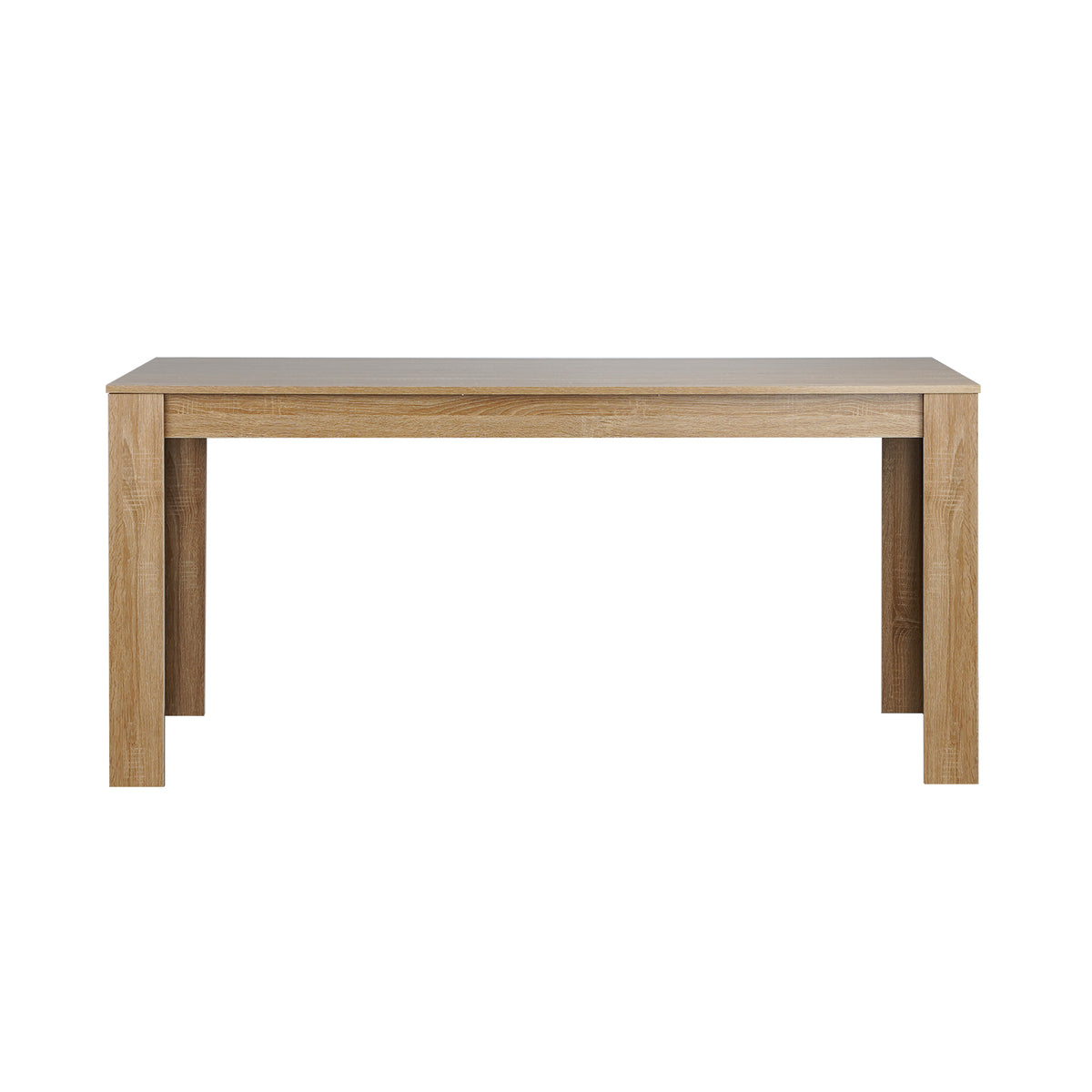 LivaraHome Olson Rectangular Dining Table Thick Wood Tabletop - Modern