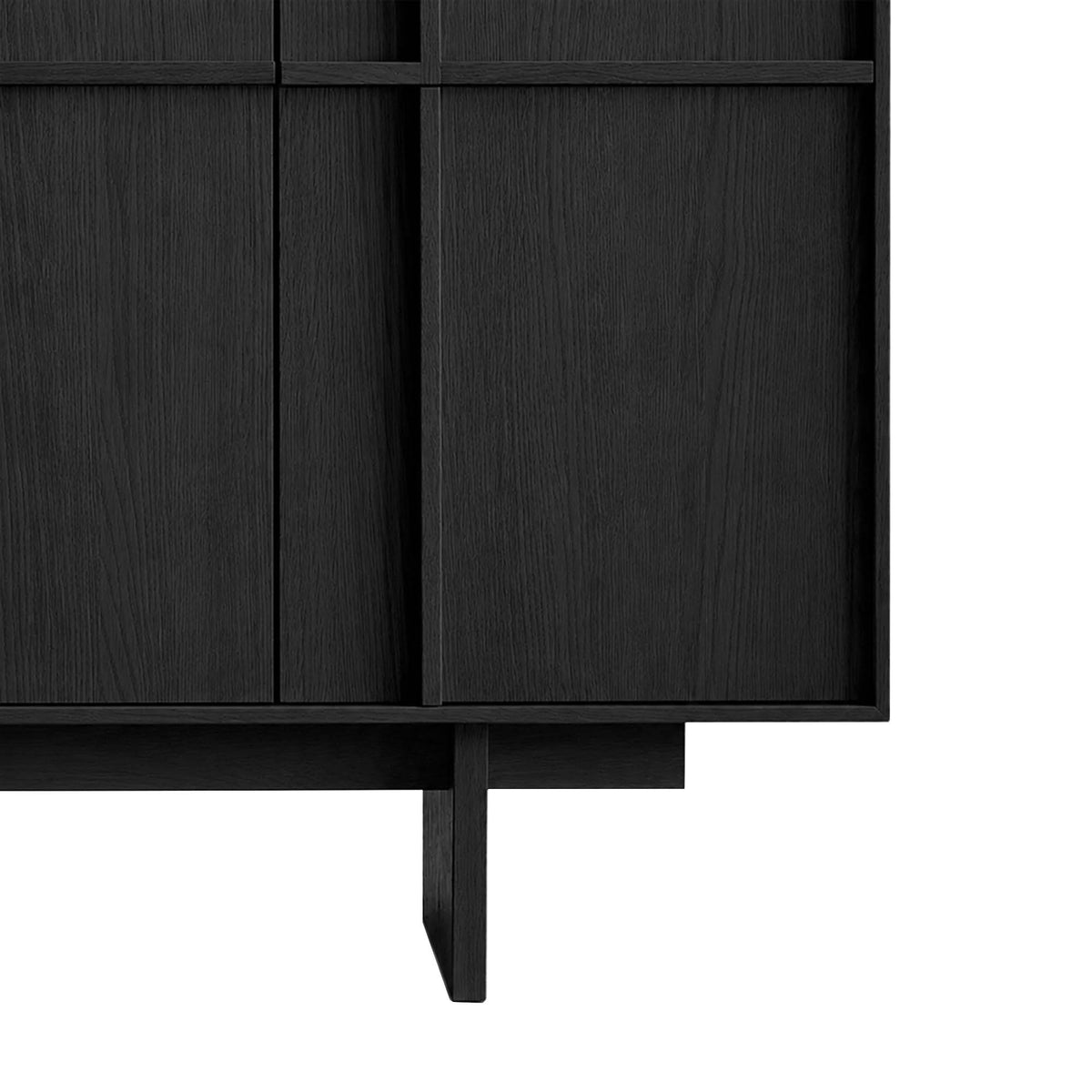 LivaraHome Pekin 4 Door Buffet Cabinet with Storage Credenza - Classic