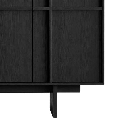 LivaraHome Pekin 4 Door Buffet Cabinet with Storage Credenza - Classic