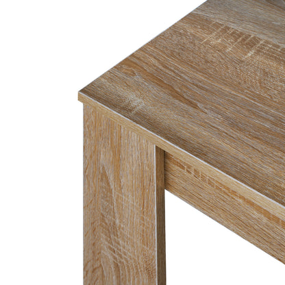 LivaraHome Olson Rectangular Dining Table Thick Wood Tabletop - Modern