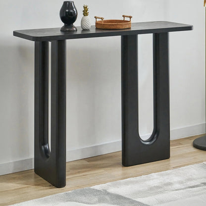 LivaraHome Lichi Console Table with Arched Leg Entryway Table - Modern