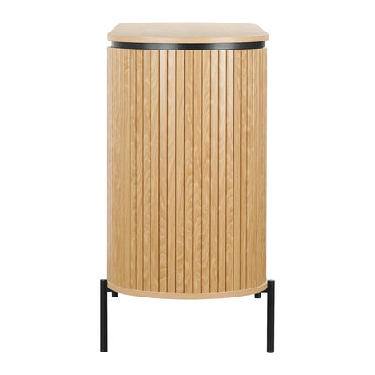 LivaraHome Licia 2 Door Sideboard Buffet Storage Cabinet - Natural