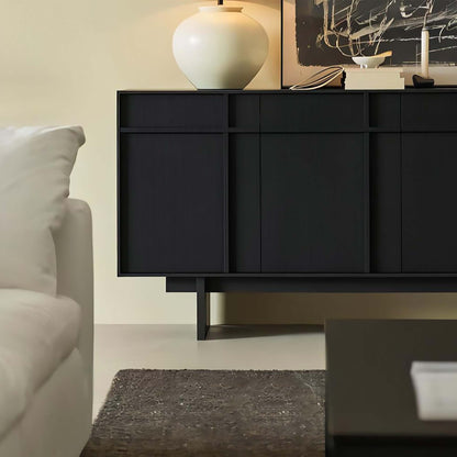 LivaraHome Pekin 4 Door Buffet Cabinet with Storage Credenza - Classic