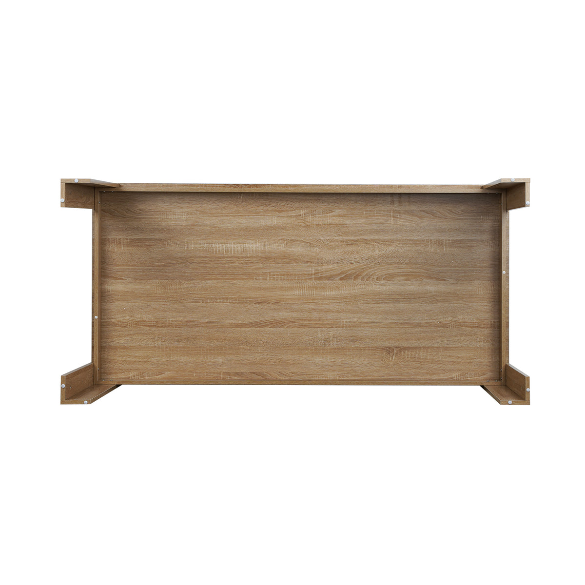 LivaraHome Olson Rectangular Dining Table Thick Wood Tabletop - Modern