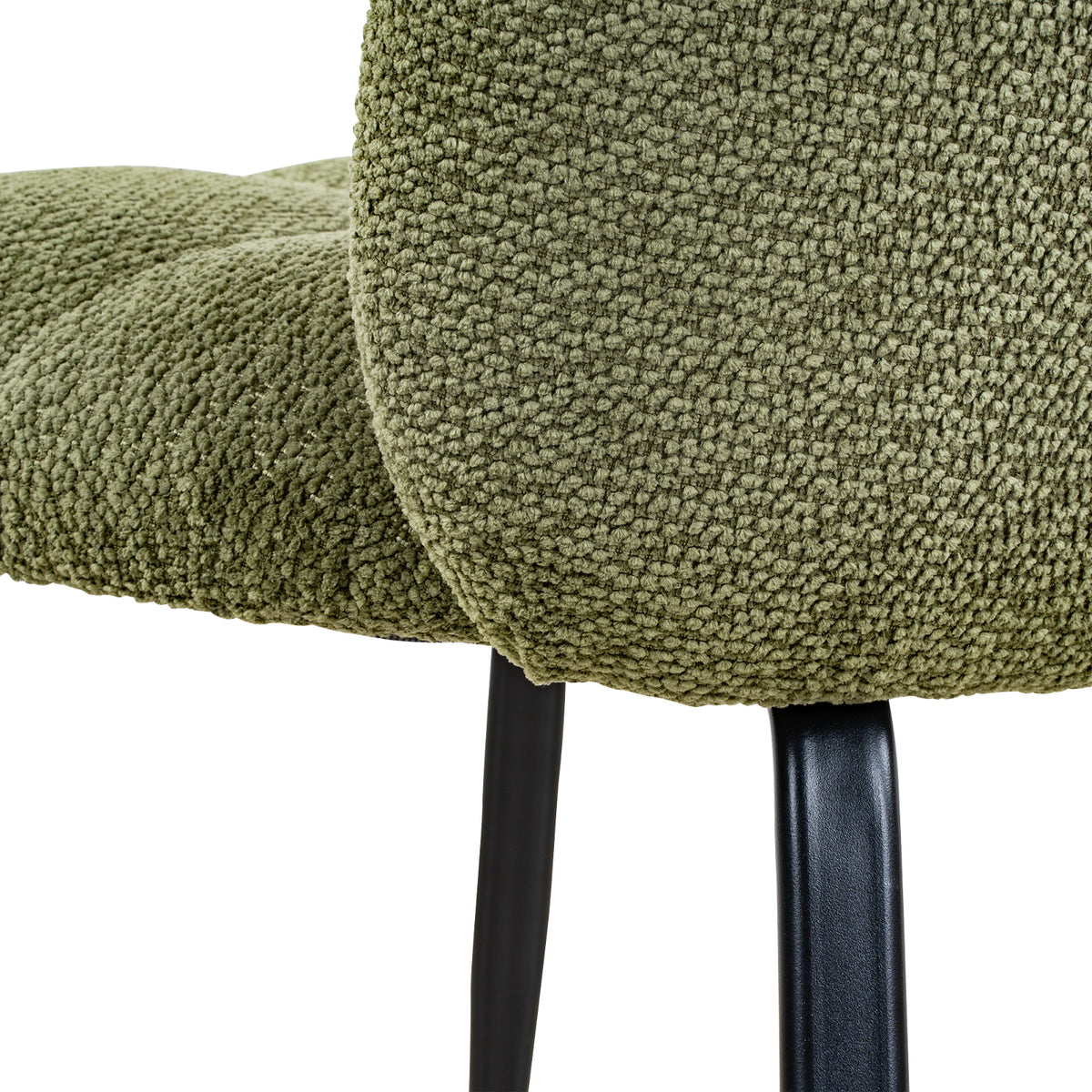 LIVARA Riviera Chenille Dining Chairs Tufted High Back (Set of 2)