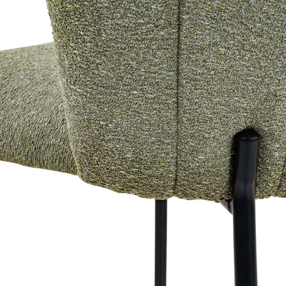 LIVARA Monty Boucle Dining Chairs Upholstered Dinner Chair (Set of 2)