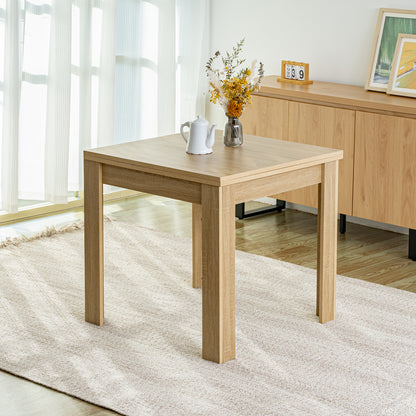LivaraHome Nook Extendable Flip-Top Dining Table for 2-6 - Natural