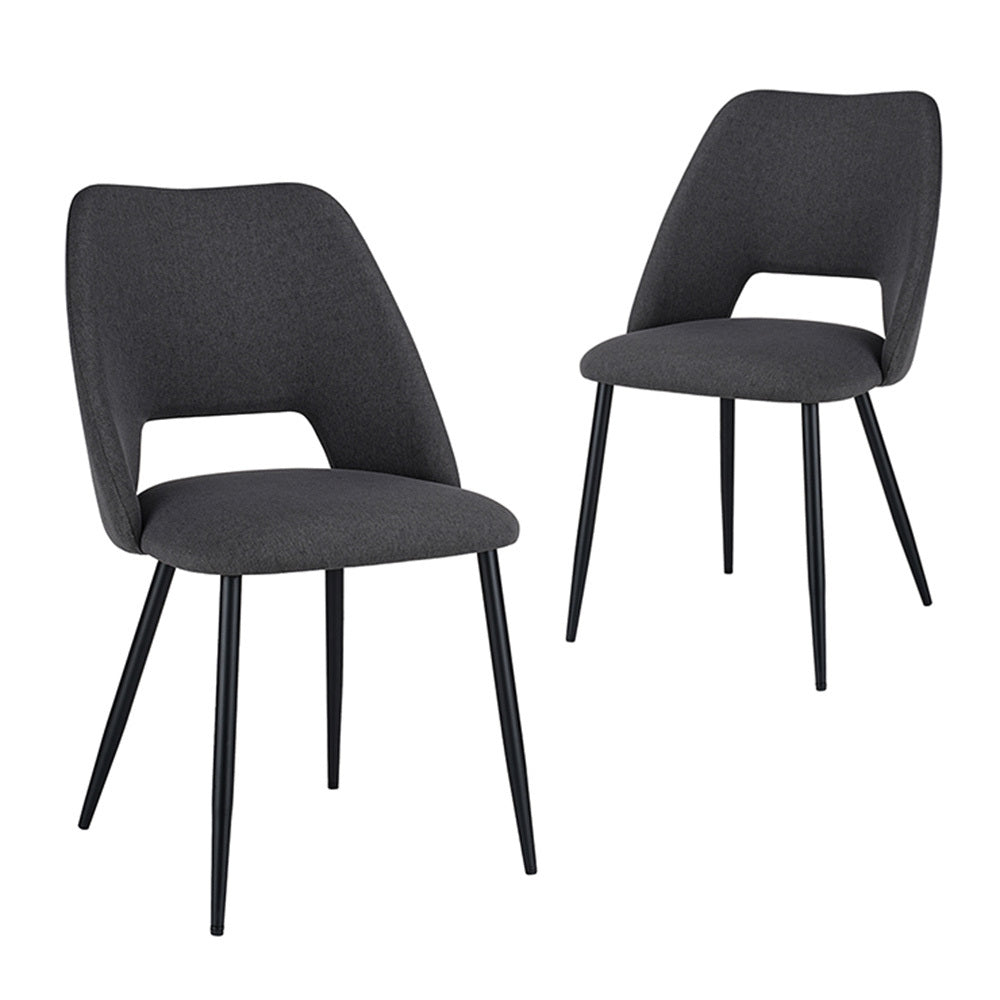 LivaraHome Belmont Bouclé Upholstered Dining Chairs (Set of 2) - Elegant