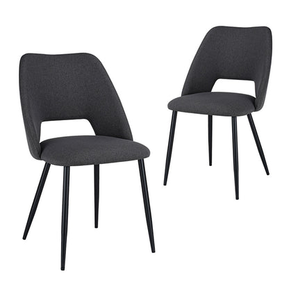 LivaraHome Belmont Bouclé Upholstered Dining Chairs (Set of 2) - Elegant