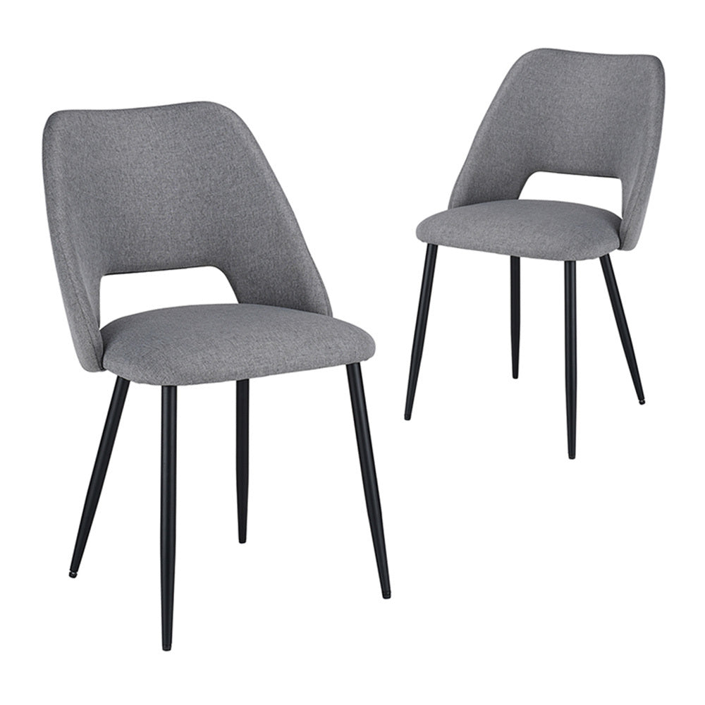 LivaraHome Belmont Bouclé Upholstered Dining Chairs (Set of 2) - Elegant