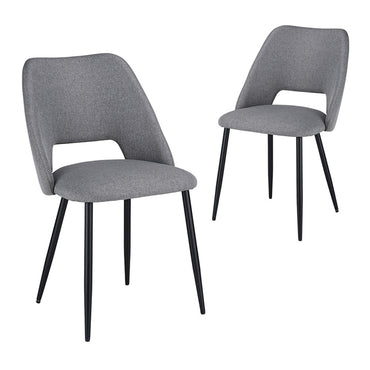 LivaraHome Belmont Bouclé Upholstered Dining Chairs (Set of 2) - Elegant