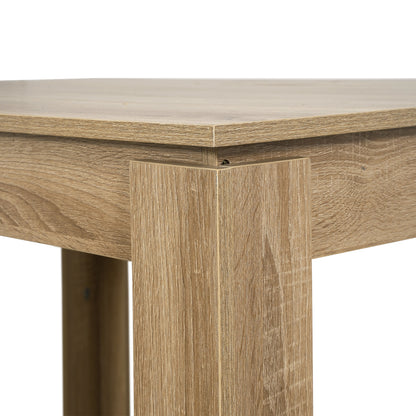 LivaraHome Nook 4 Seater Wooden Dining Table & Bench Set - Natural