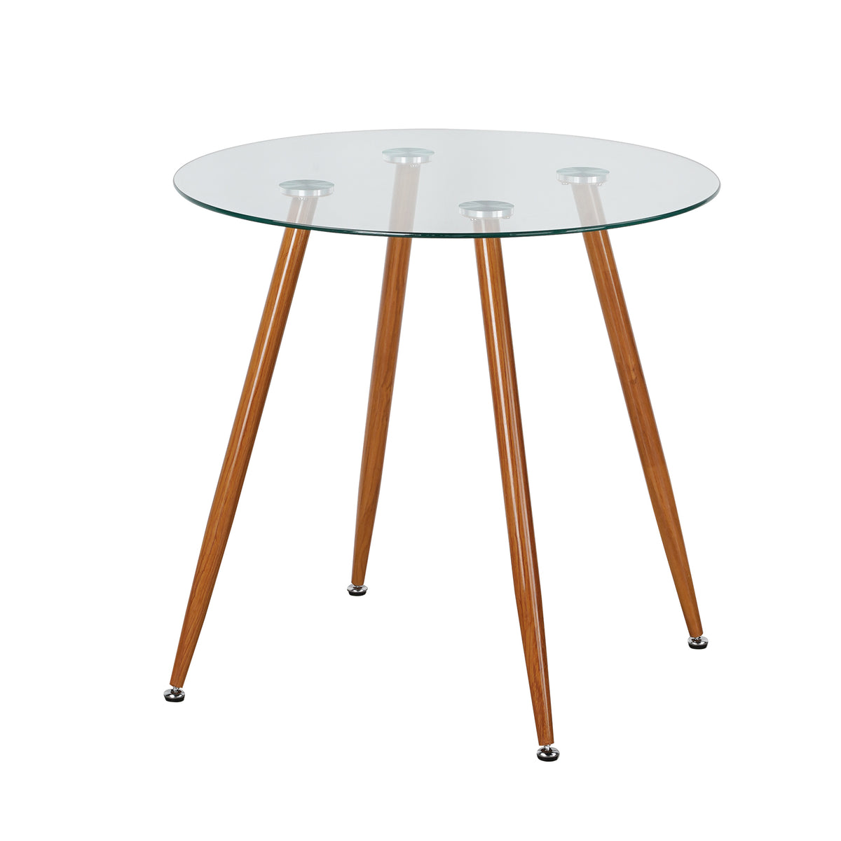 LivaraHome Avila 4 Seater Dining Table & Rattan Chair Set - Natural