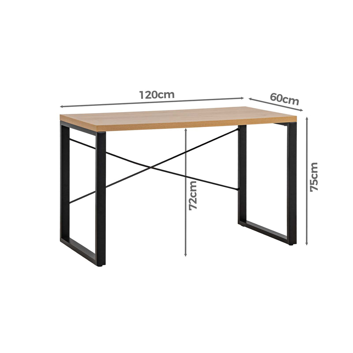 LivaraHome Bridge Study Desk Compact Gaming Desks for Home Office