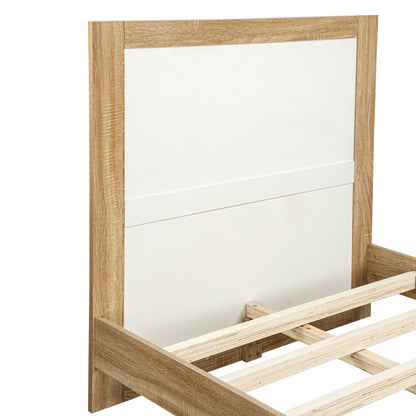 LivaraHome Hali Platform Bed Scandinavian Bed Frame - Natural