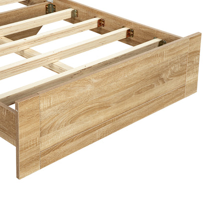 LivaraHome Hali Platform Bed Scandinavian Bed Frame - Natural