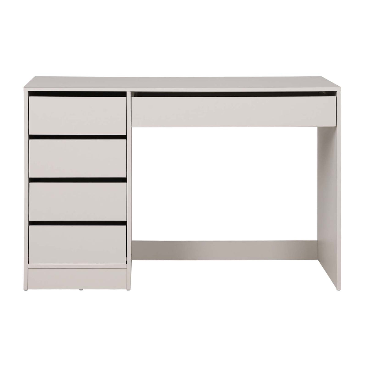 LivaraHome Ada 5 Drawer Computer Desk Storage Study Table - White