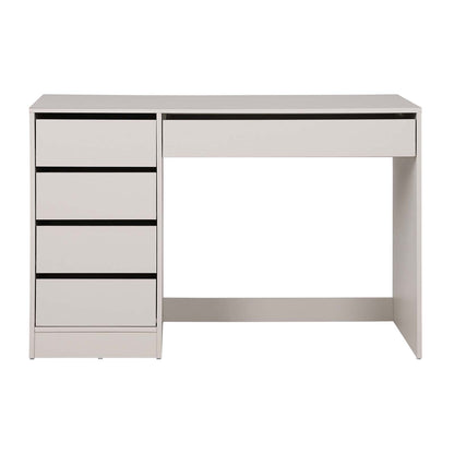 LivaraHome Ada 5 Drawer Computer Desk Storage Study Table - White