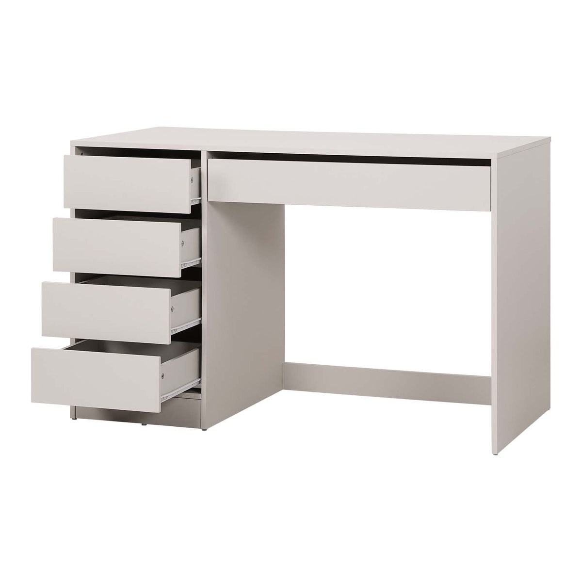 LivaraHome Ada 5 Drawer Computer Desk Storage Study Table - White