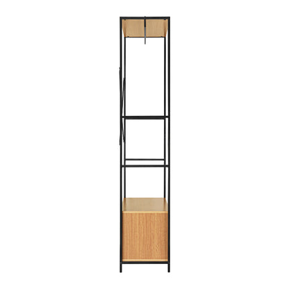 LivaraHome Sonoma 2 Drawer Clothes Rack Natural Garment Rack - Modern