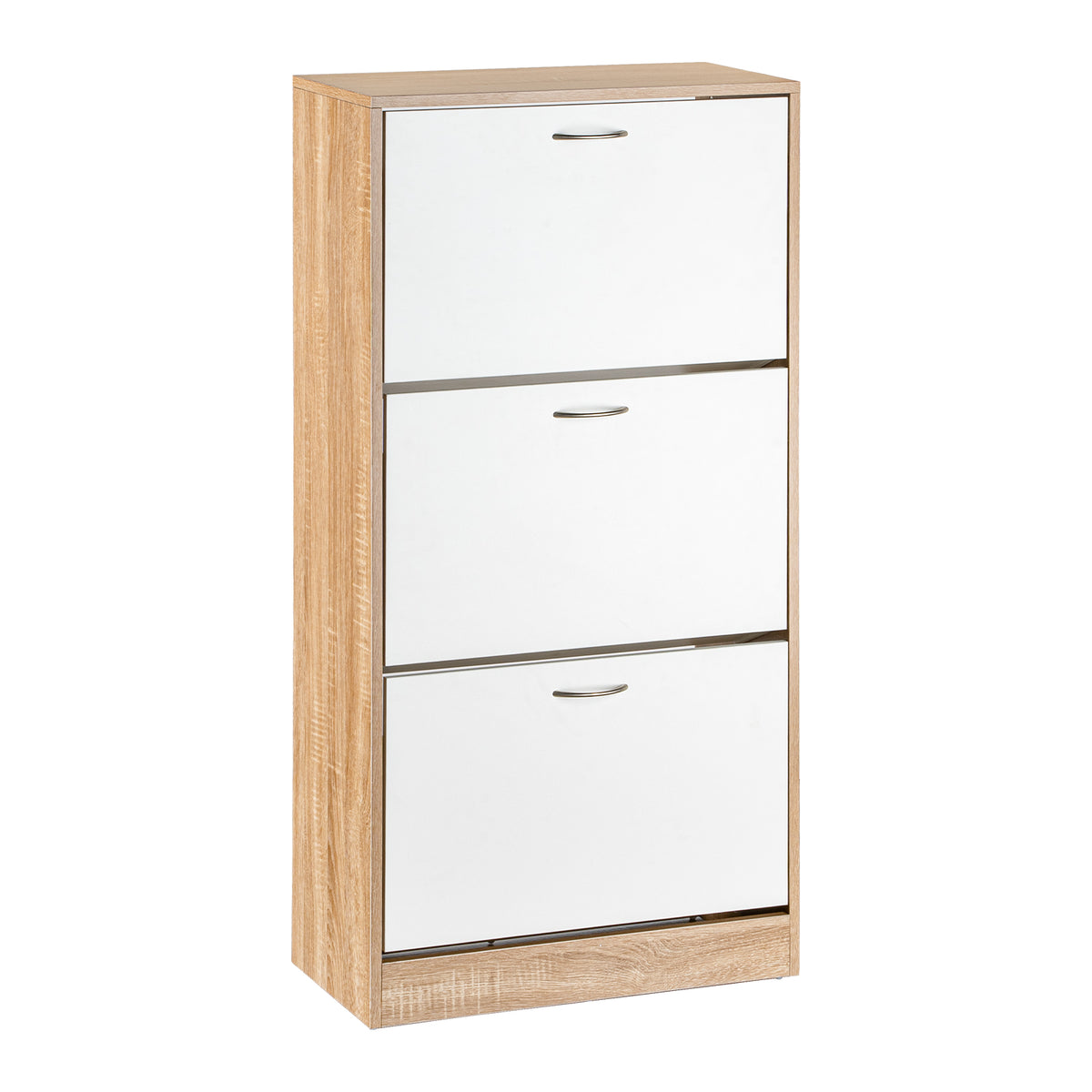 LivaraHome Anau 3 Door Shoe Cabinet Storage Entryway Organiser