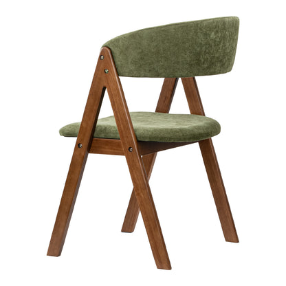 LivaraHome Gaudi Velvet Upholstered Dining Chairs (Set of 2) - Solid Wood