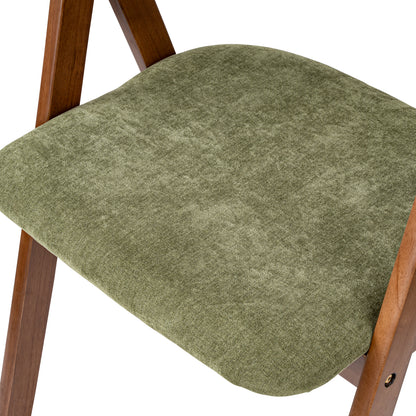 LivaraHome Gaudi Velvet Upholstered Dining Chairs (Set of 2) - Solid Wood