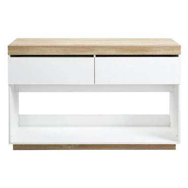 LivaraHome Cuppa 2 Drawer Console Table Coastal Design