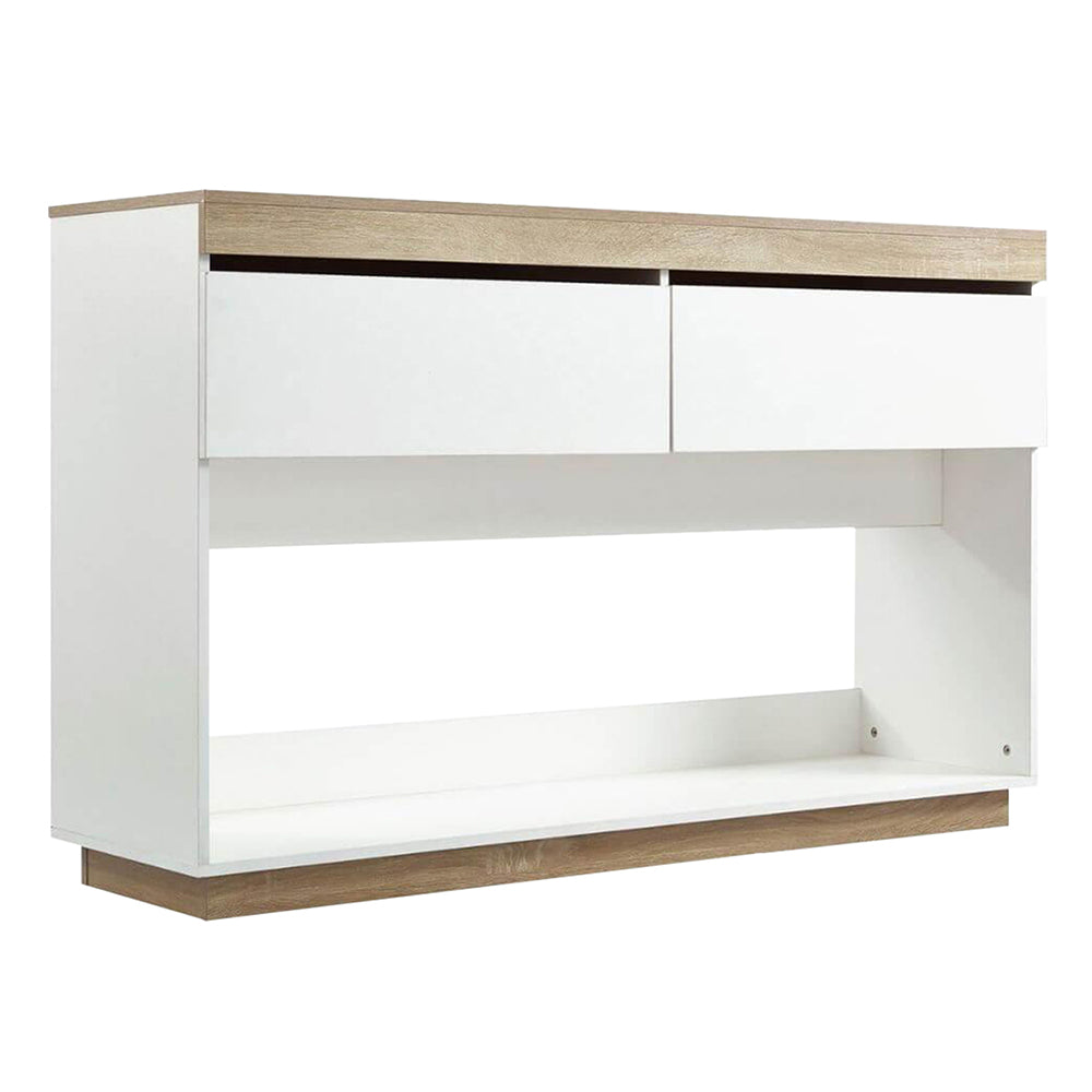 LivaraHome Cuppa 2 Drawer Console Table Coastal Design