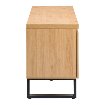 LivaraHome Bridge 2 Door TV Unit Entertainment Cabinet - Natural