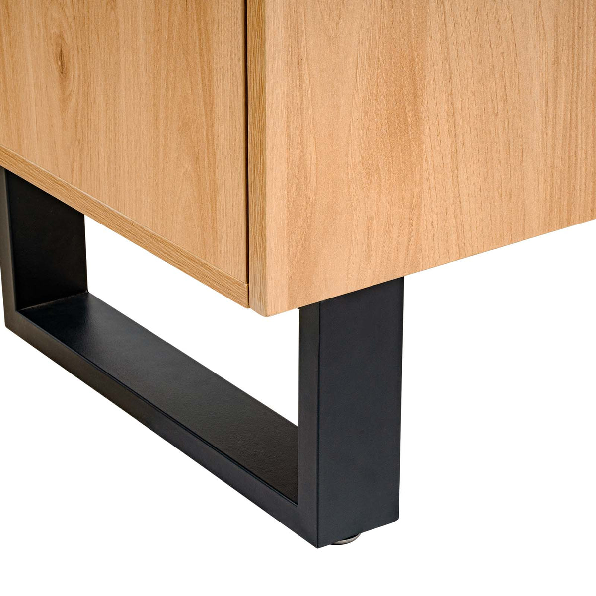 LivaraHome Bridge 2 Door TV Unit Entertainment Cabinet - Natural