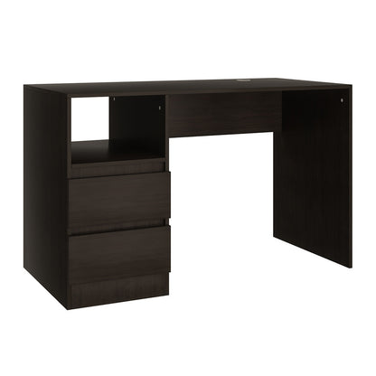 LivaraHome Como 2 Drawer Desk Modern Computer Wooden Table