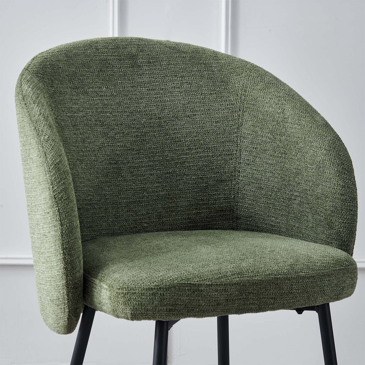 LivaraHome Lisa Upholstered Dining Chairs (Set of 2) - Modern