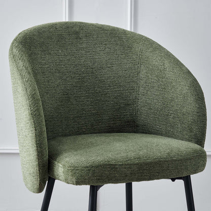 LivaraHome Lisa Upholstered Dining Chairs (Set of 2) - Modern